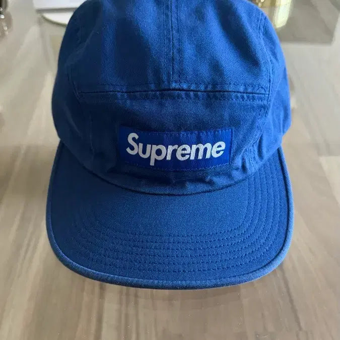[BUNJANG] Supreme Washed Twill Chino Camp Cap Royal Blue / 슈프림 워시드 트윌치노 캠프캡 로얄