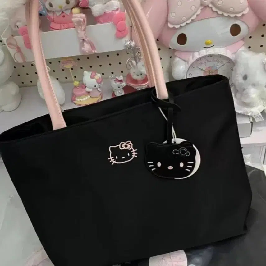 [BUNJANG] Hello Kitty Black Tote Bag / 헬로키티 블랙 토트백 새상품
