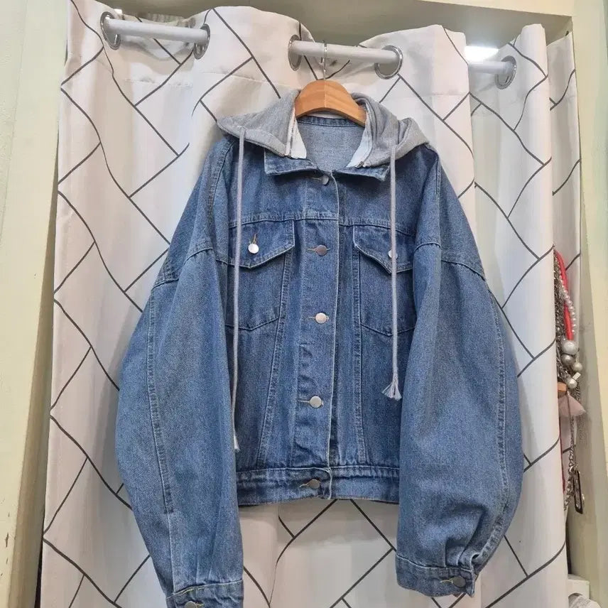 [BUNJANG] Hooded Denim Jacket / 후드청자켓