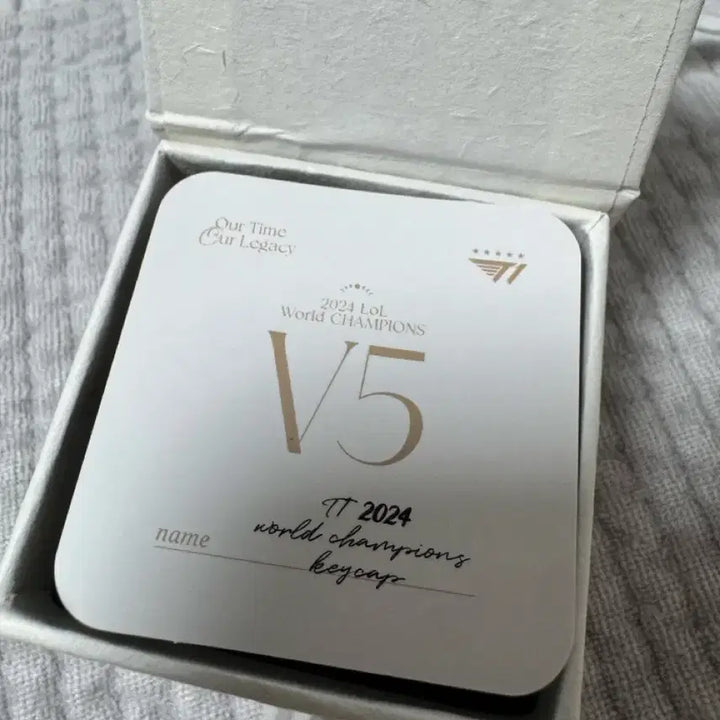 [BUNJANG] T1 2024 Worlds Championship Winning Keycap Set / 티원 키캡 2024 월즈 우승 키캡 T1 미사용