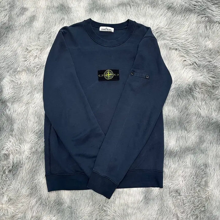 [BUNJANG] Stone Island Sweatshirt Navy M Size / [M Size] 스톤아일랜드 맨투맨