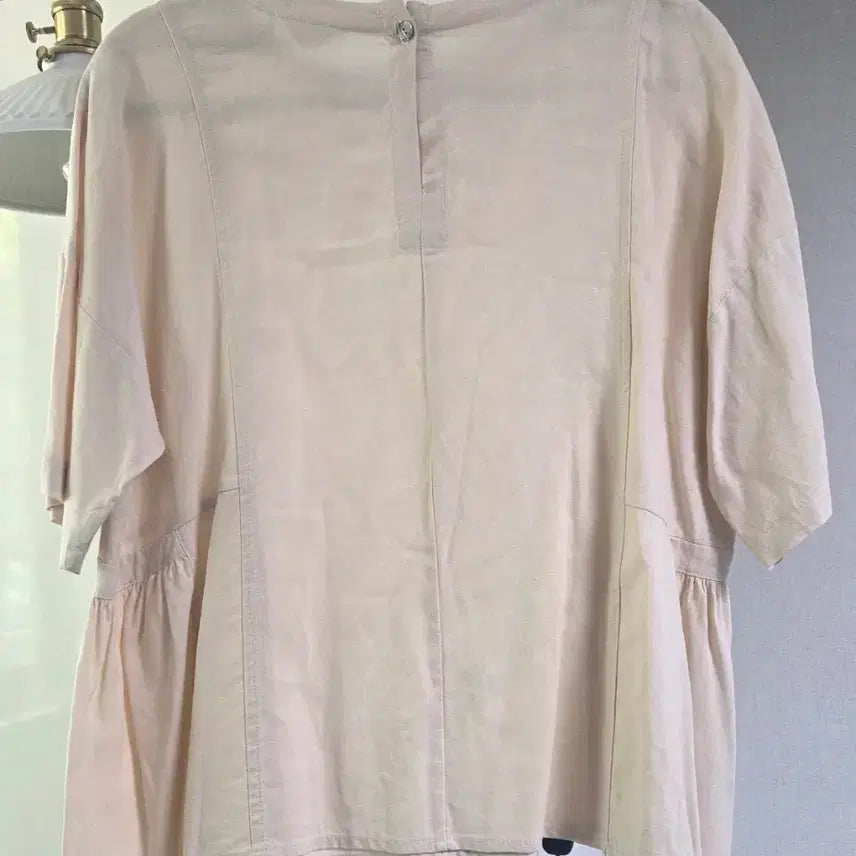 [BUNJANG] Tencel Linen Blouse - Beige / 텐셀린넨 블라우스 베이지