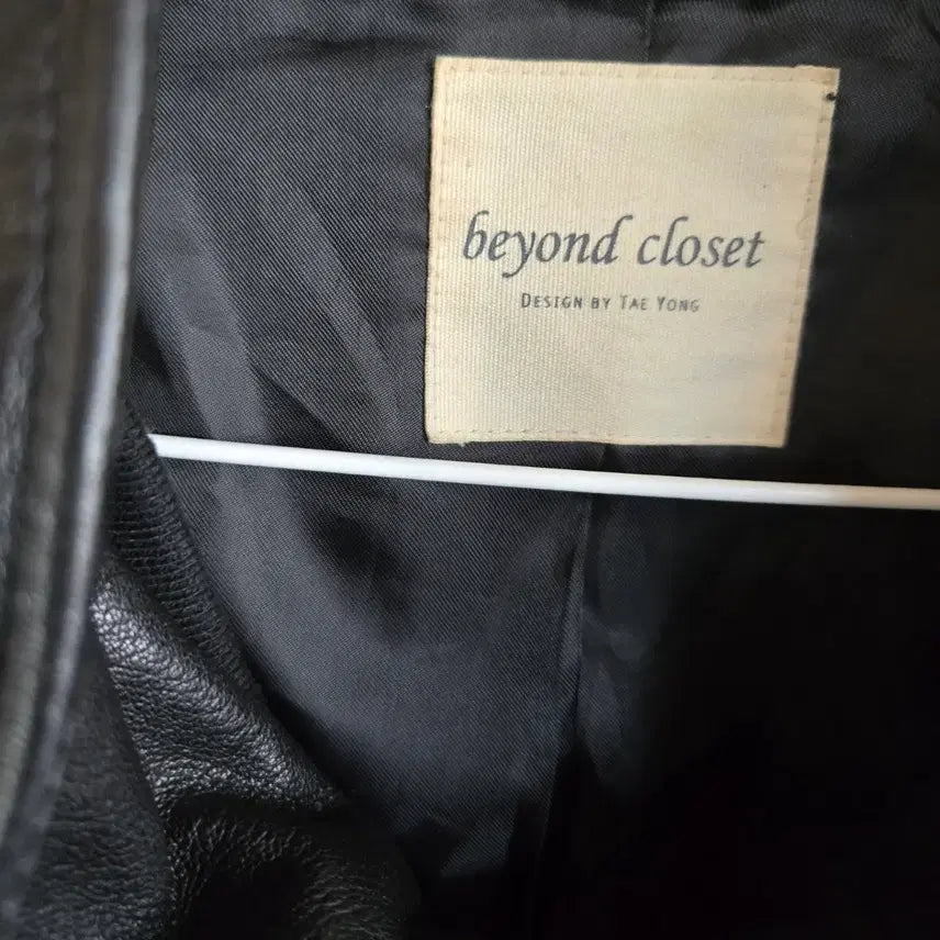[BUNJANG] Beyond Closet Black Leather Jacket / 비욘드클로젯 블랙 가죽 자켓