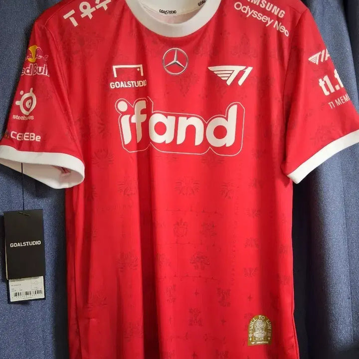 [BUNJANG] T1 2023 Away Zeus Jersey / 2023 T1 어웨이 제우스 유니폼 레드