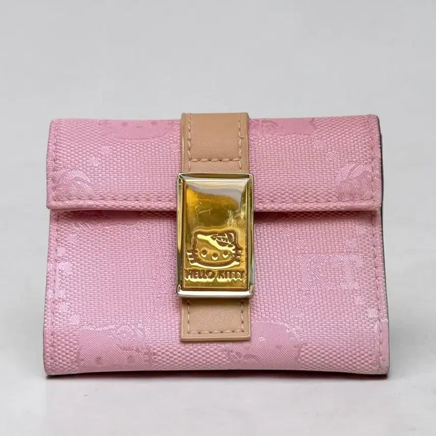 [BUNJANG] Sanrio Hello Kitty Jacquard Card Holder Wallet (2000s Vintage) / [미사용] 2000년 고전 산리오 헬로키티 자가드 카드 지갑