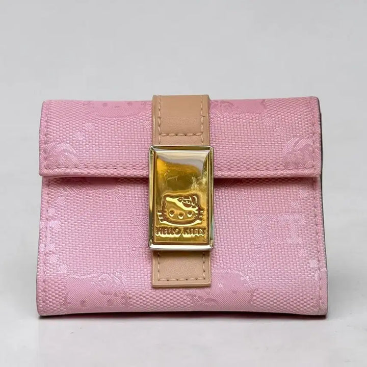 [BUNJANG] Sanrio Hello Kitty Jacquard Card Holder Wallet (2000s Vintage) / [미사용] 2000년 고전 산리오 헬로키티 자가드 카드 지갑