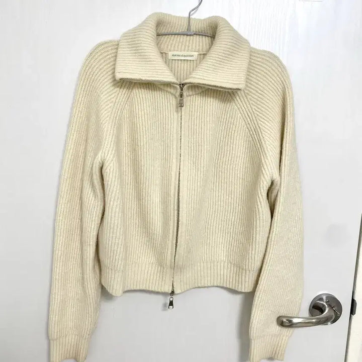 [BUNJANG] Two-Way Sweater Jacket Ivory / 투웨이 스웨터 자켓 아이보리