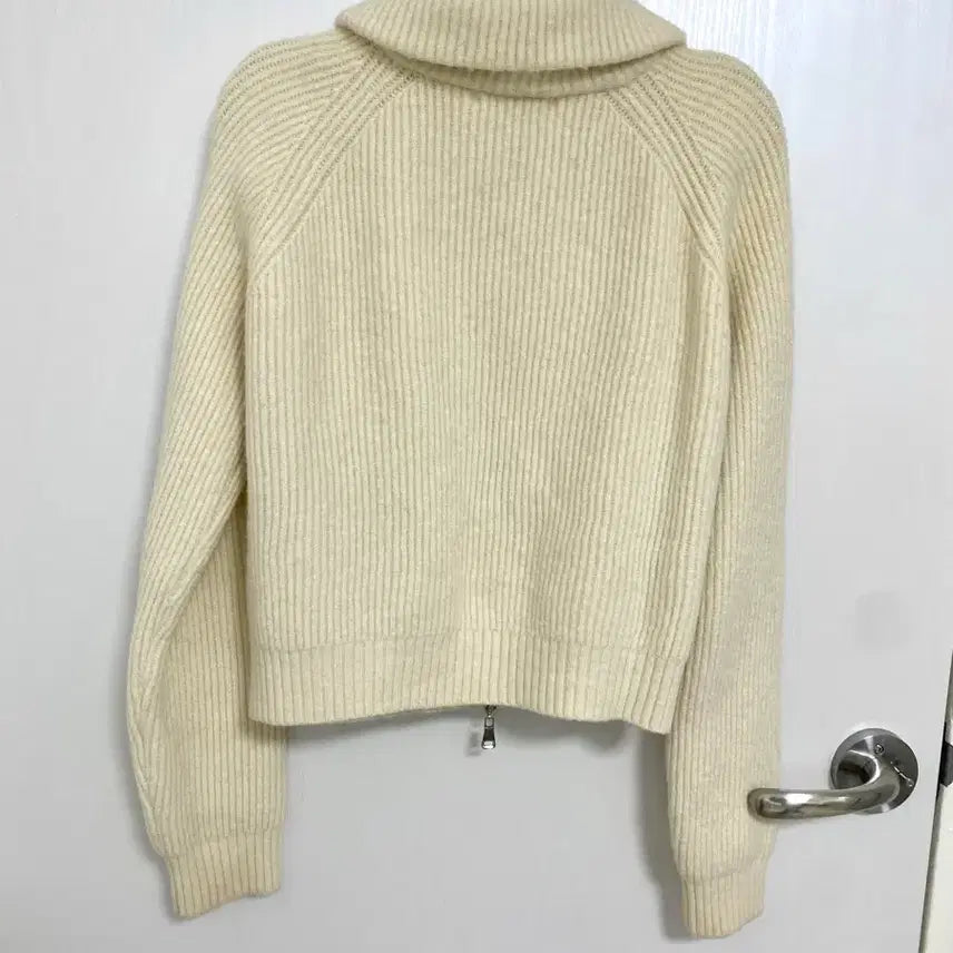 [BUNJANG] Two-Way Sweater Jacket Ivory / 투웨이 스웨터 자켓 아이보리