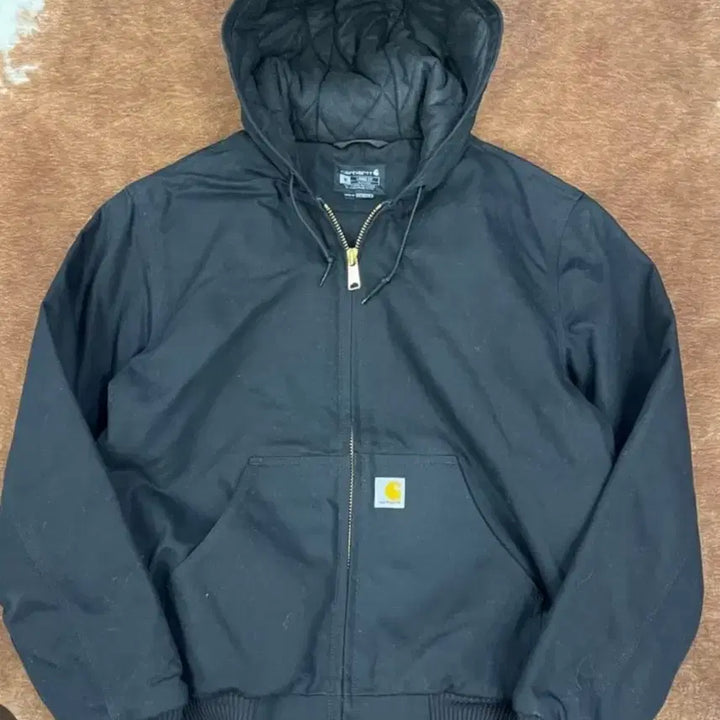 [BUNJANG] Carhartt Black Hooded Work Jacket / 칼하트 블랙 후드 워크 자켓