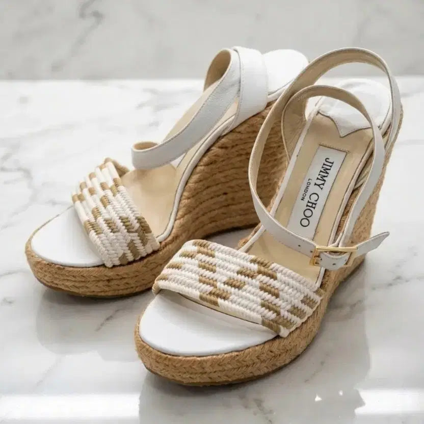 [BUNJANG] Jimmy Choo Wedge Sandals / 지미추 웨지힐 [택포]