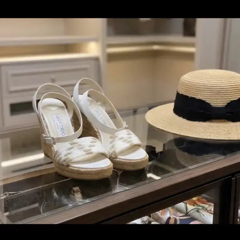 [BUNJANG] Jimmy Choo Wedge Sandals / 지미추 웨지힐 [택포]