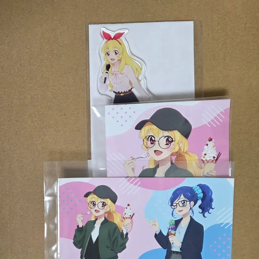 [BUNJANG] Aikatsu! Ichigo Ringo Joysound Acrylic &amp; Bromide Bundle Set / 아이카츠 아이엠스타 이치고 라임 조이사운드 아크릴, 브로마이드 일괄 판매