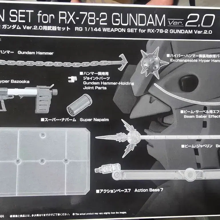 [BUNJANG] RG Gundam 2.0 G-3 with Option Set / rg 건담 2.0 G-3 + 옵션세트
