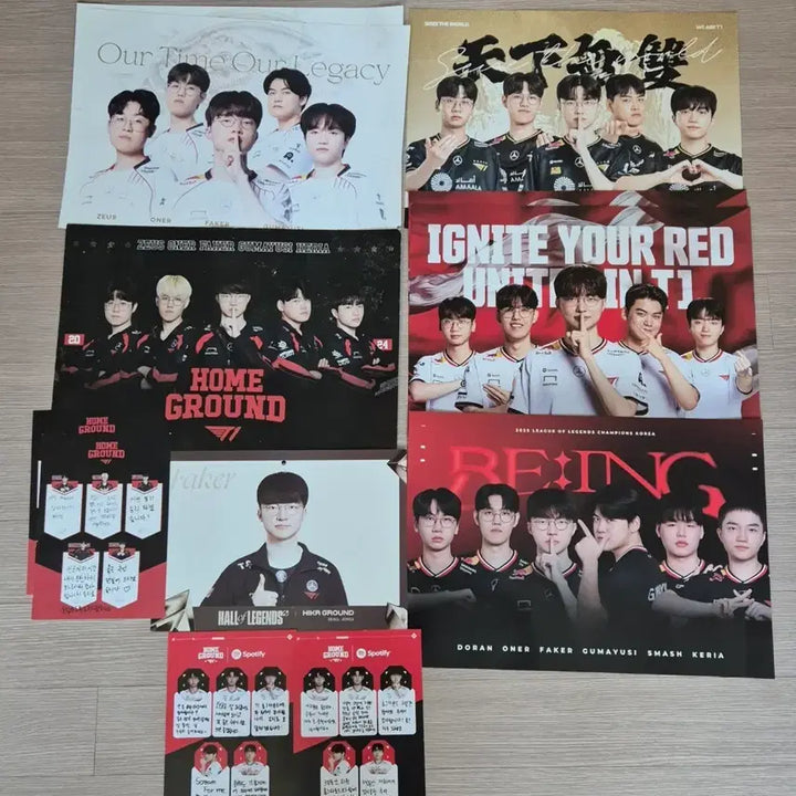 [BUNJANG] T1 Cheerleaders Bundle Set (League, Worlds, Home Ground) / T1 티원 치어풀 일괄 (리그, 월즈, 홈그라운드) 제오페구케 도오페구케