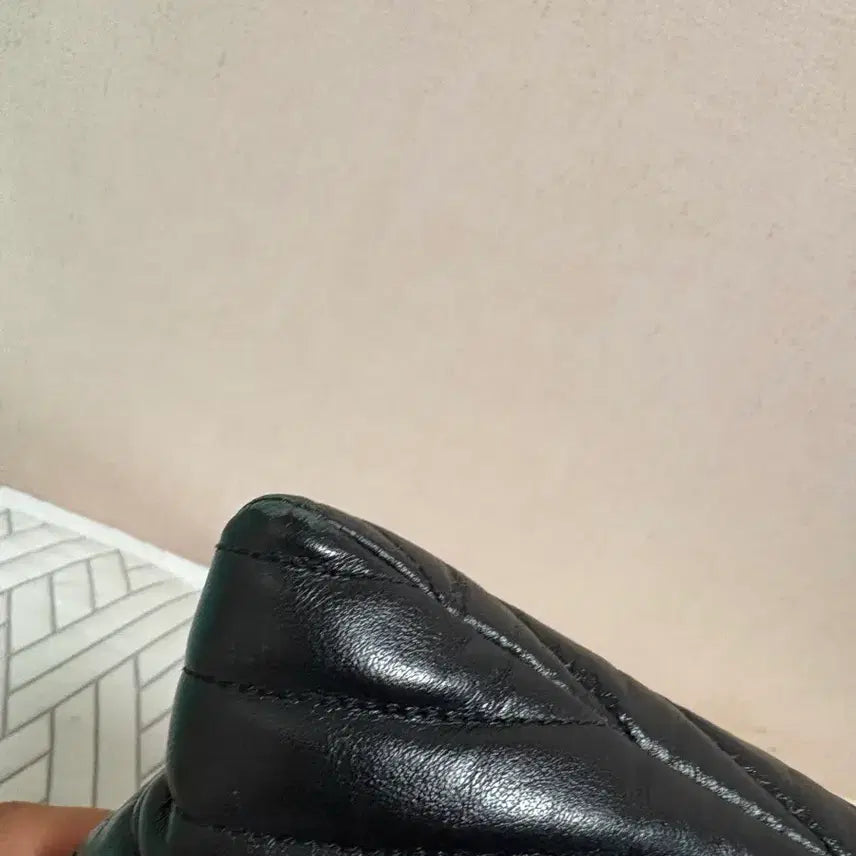 [BUNJANG] Saint Laurent Black Leather Clutch Bag YSL Logo / 생로랑 블랙 레더 클러치백 YSL 로고