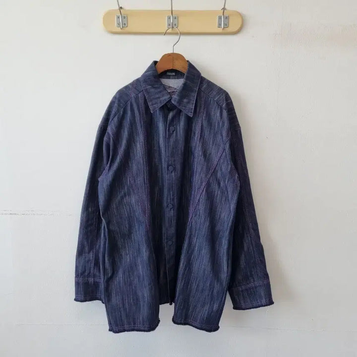 [BUNJANG] Theilma Stitch Oversized Denim Jacket / 더일마 스티치 오버핏 청자켓