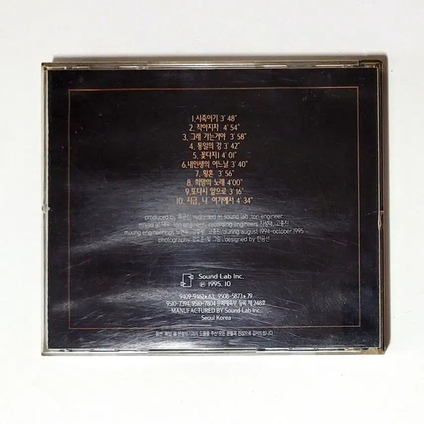 [BUNJANG] Ryu Geum-shin "Hope" 1st Album (1995) CD Case / [희귀수집반]류금신/정규1집 : 희망/민중가수/1995