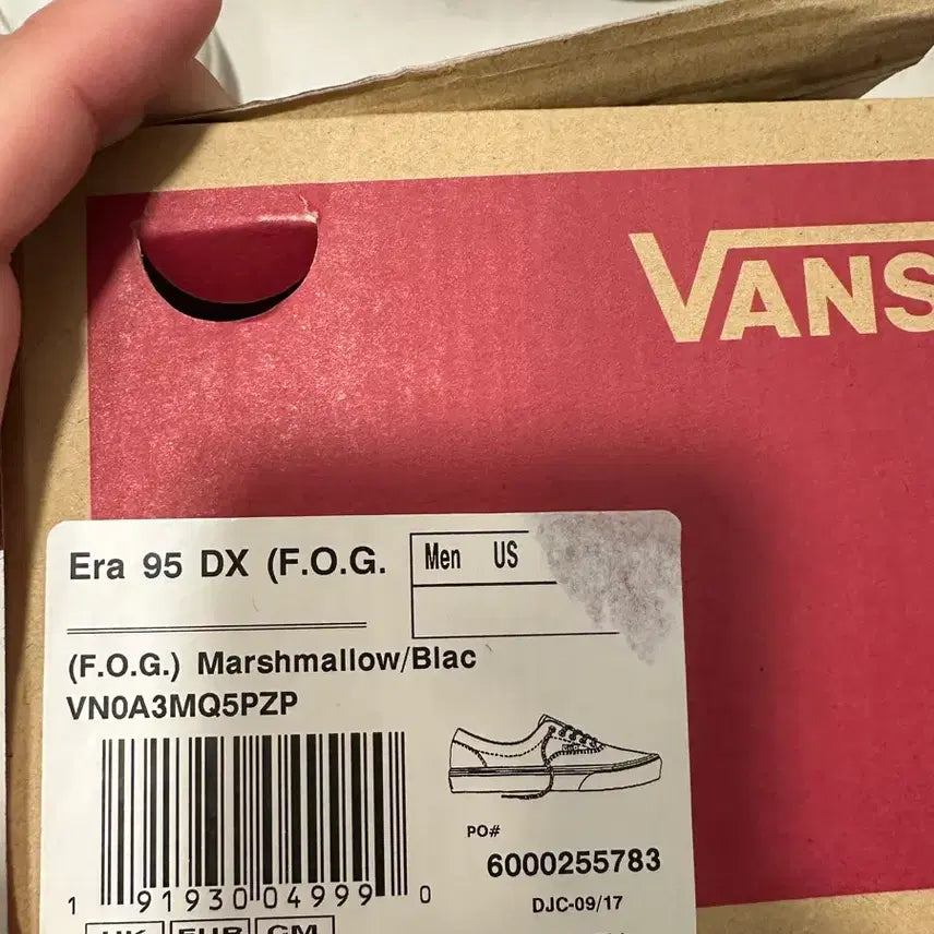 [BUNJANG] Fear of God Vans 280mm / 피어오브갓 반스 280사이즈
