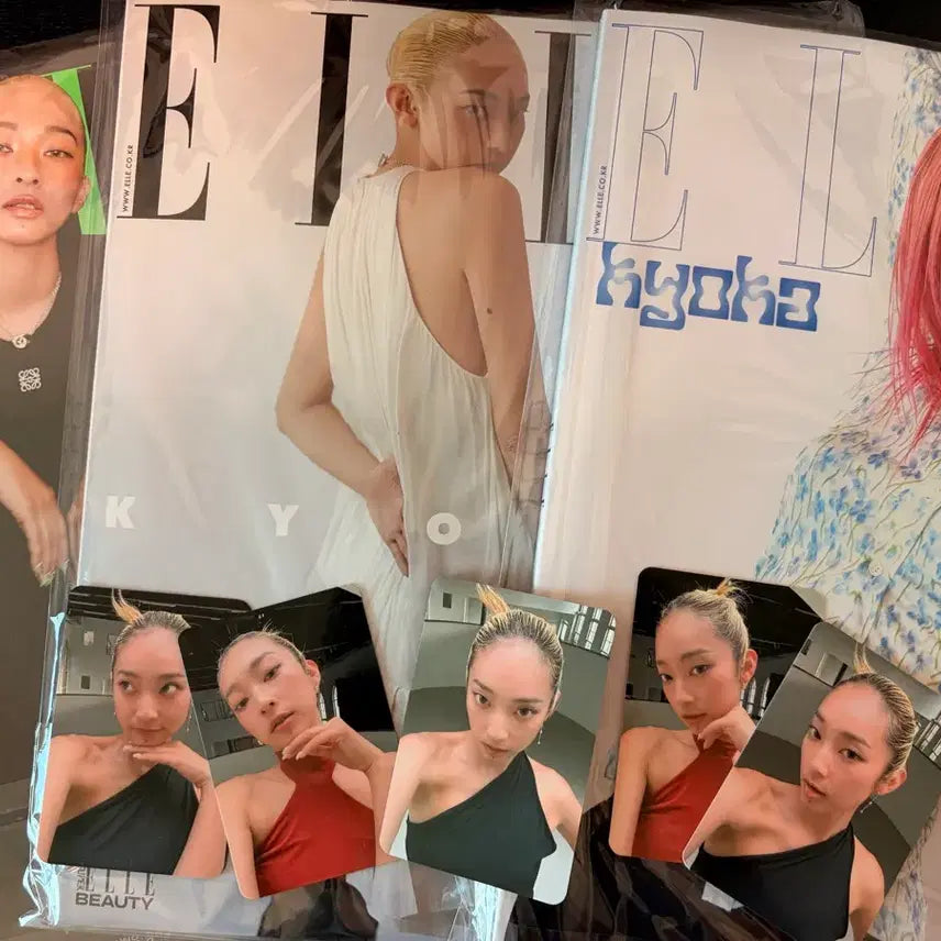 [BUNJANG] Elle Magazine August 2025 Issue (Kyoka Cover) with BioHeal bo Photocard Set / 댄서 쿄카 KYOKA 표지 엘르 25년 8월호 3종+바이오힐보 포토카드