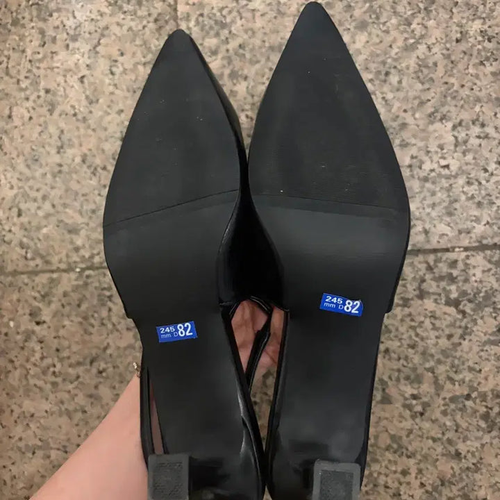 [BUNJANG] Buckle Strap Gling Heeled Shoes / 버클스트랩 글링백힐