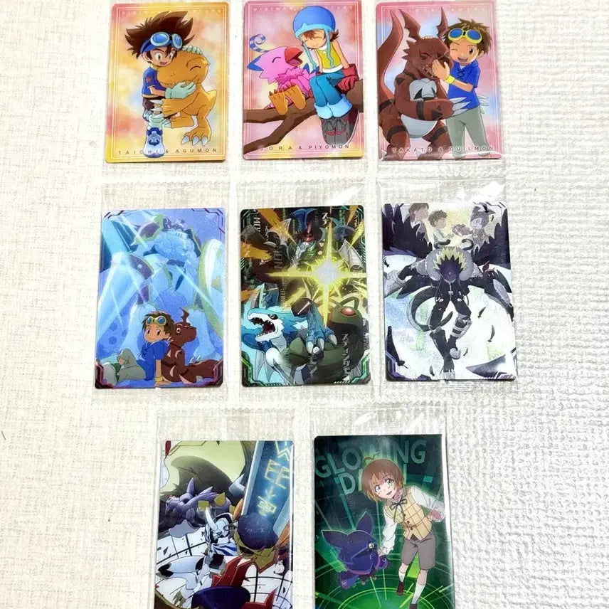 [BUNJANG] Digimon Wafer Card 8 Types Bundle Set / 일괄) 디지몬 웨하스 카드 8종