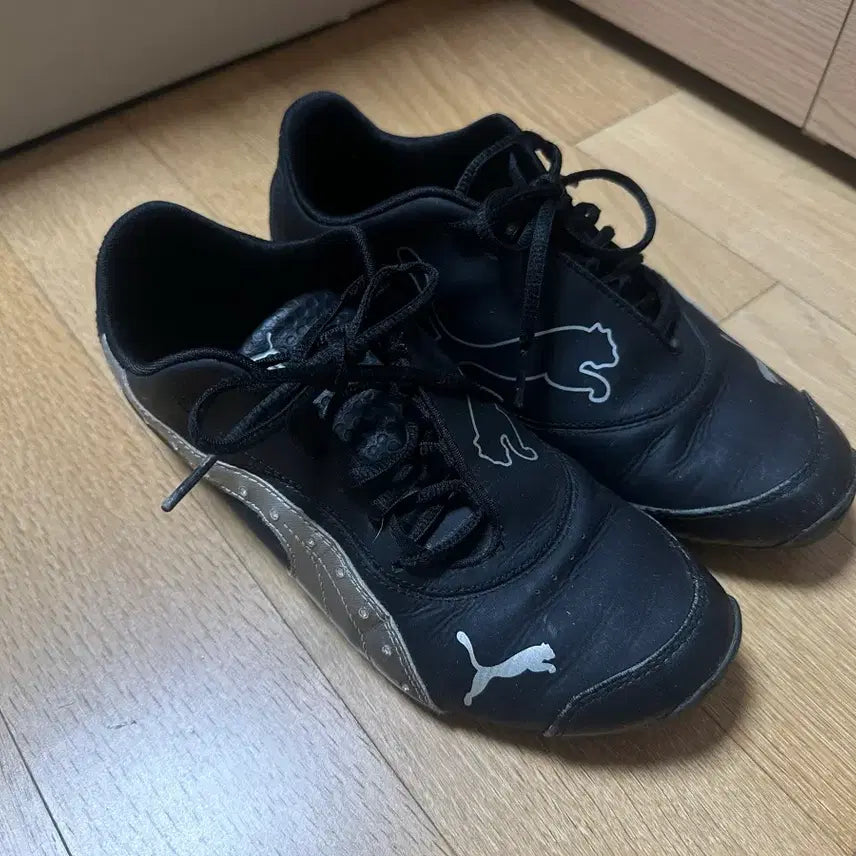 [BUNJANG] Puma Speedcat Vintage Black Silver Shoes / 푸마 스피드캣 빈티지 블랙 실버 240