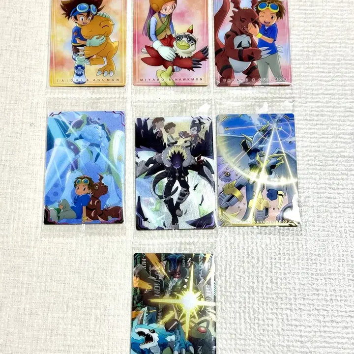 [BUNJANG] Digimon Wafer Card Bundle Set (7 Types) / 일괄) 디지몬 웨하스 7종