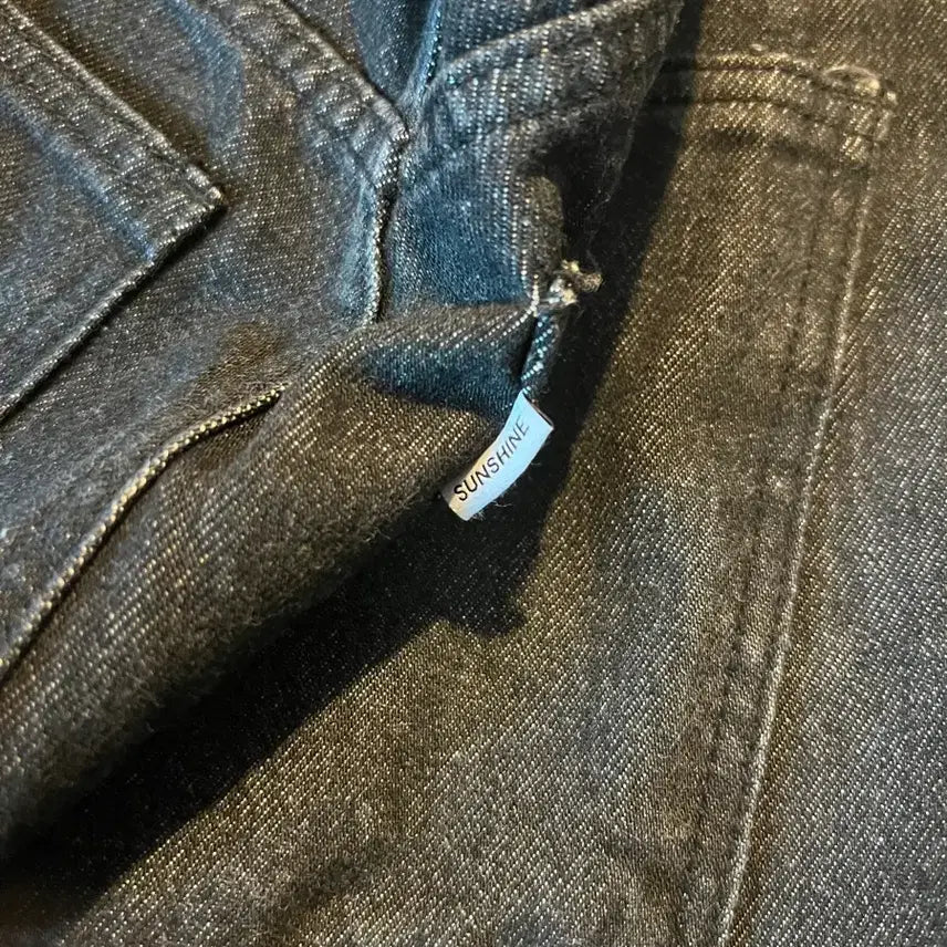 [BUNJANG] Youthlab Structure Wide Denim Black (S Size) / 유스랩 스트럭쳐 와이드 데님 흑청 S size