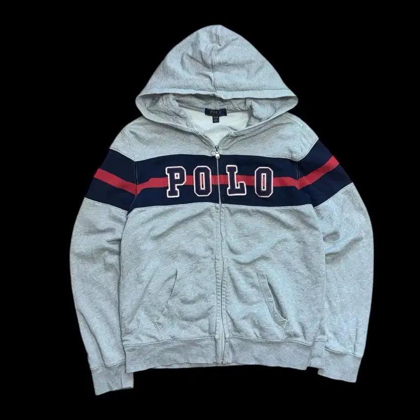 [BUNJANG] Polo Ralph Lauren Big Logo Hooded Zip-Up Jacket / 폴로 랄프로렌 빅로고 후드 집업