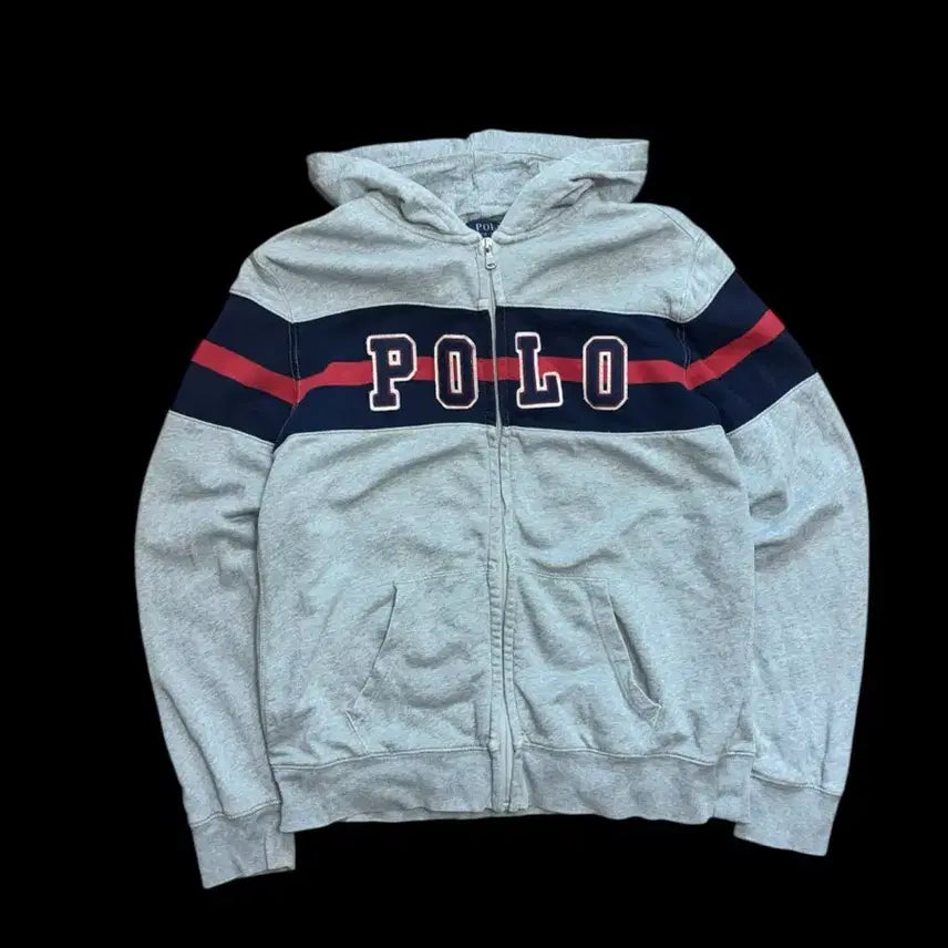 [BUNJANG] Polo Ralph Lauren Big Logo Hooded Zip-Up Jacket / 폴로 랄프로렌 빅로고 후드 집업