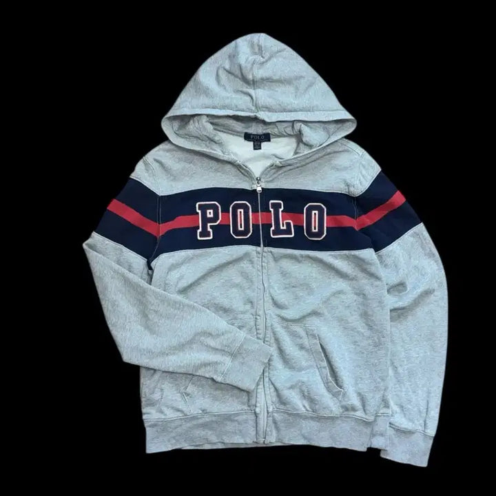 [BUNJANG] Polo Ralph Lauren Big Logo Hooded Zip-Up Jacket / 폴로 랄프로렌 빅로고 후드 집업