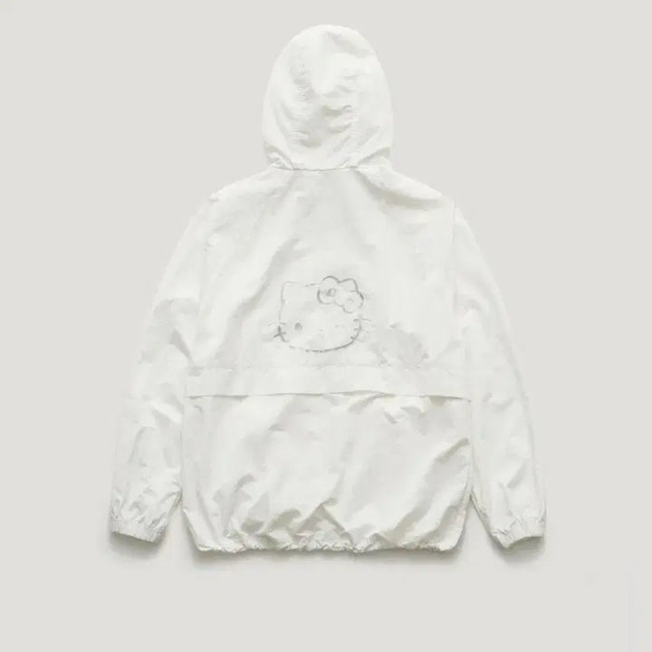 [BUNJANG] Parfame Hello Kitty Windbreaker Jacket White / 파르벵 헬로키티 윈드브레이커(일주일만 판매)