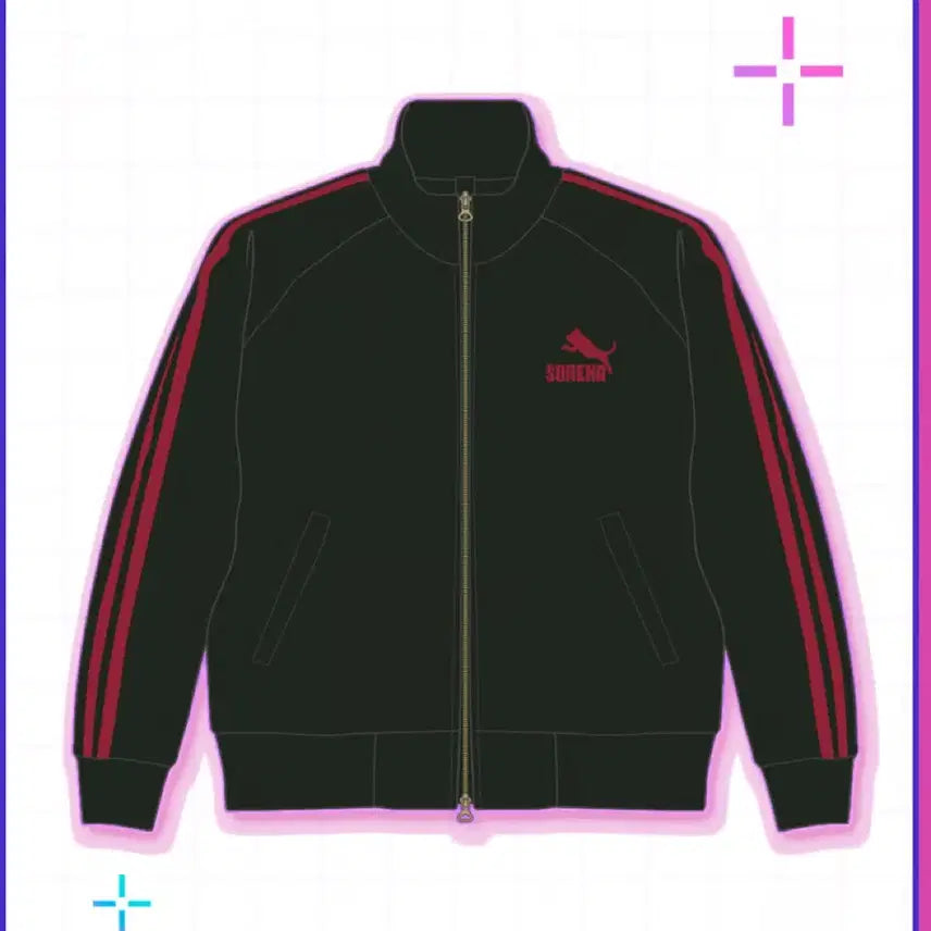 [BUNJANG] NeedGirl Overdose Ame-chan Jersey Zip-up Training Wear / 니디걸 오버도즈 아메쨩 져지 집업 트레이닝복