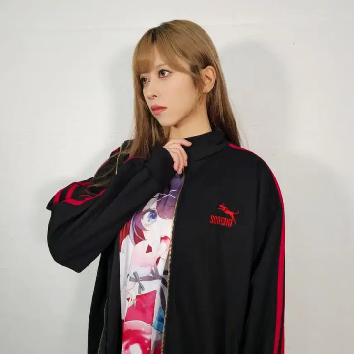 [BUNJANG] NeedGirl Overdose Ame-chan Jersey Zip-up Training Wear / 니디걸 오버도즈 아메쨩 져지 집업 트레이닝복