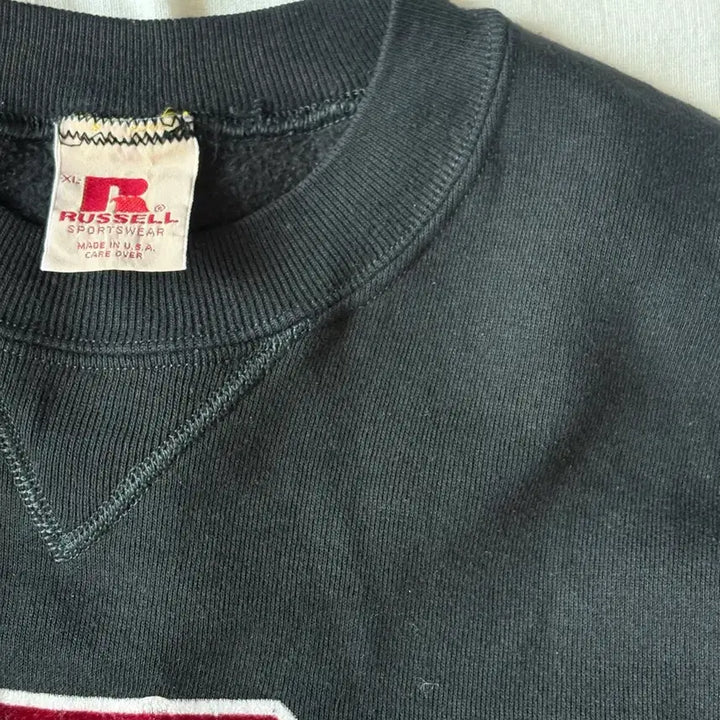 [BUNJANG] 70s Russell Athletic Black Sweatshirt XL / 70s 러셀 Black 스웻셔츠 XL