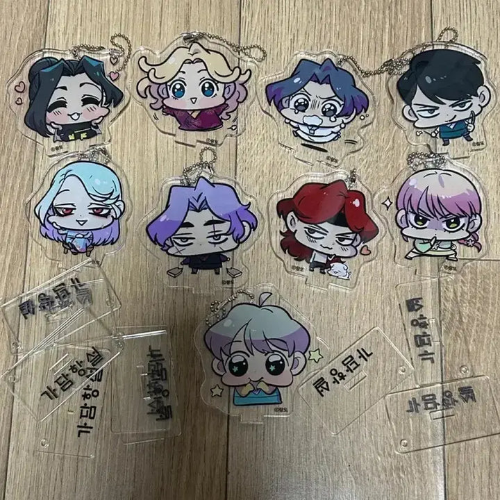 [BUNJANG] Gadamsol SD Acrylic Stand Charms (Set of 9) / 가담항설 SD 아크릴스탠드 챰, 키링 9종