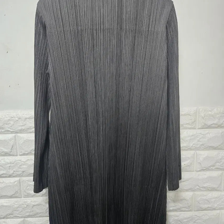 [BUNJANG] Pleats Please Long Cardigan Khaki / 플리츠플리즈 롱가디건