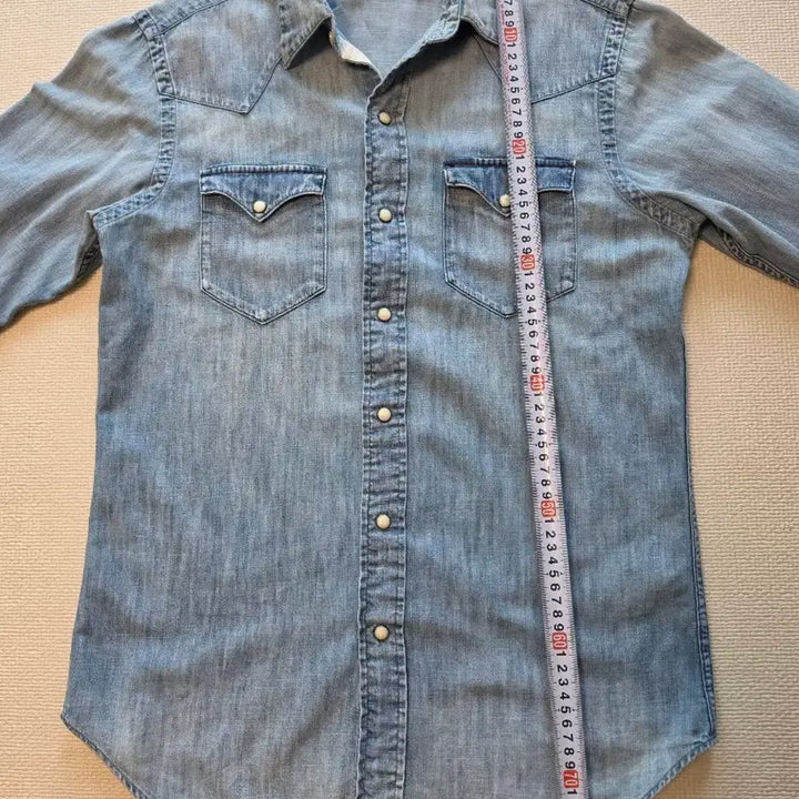 [BUNJANG] Polo Ralph Lauren Denim Western Shirt - Size S / 폴로 랄프로렌 데님 웨스턴 셔츠 S