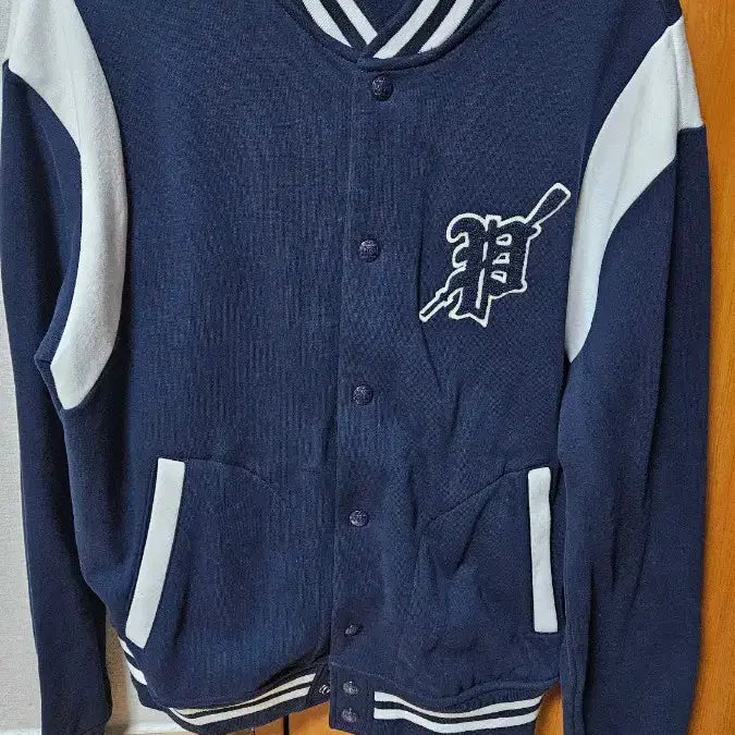 [BUNJANG] Polo Ralph Lauren Varsity Baseball Jacket - Navy, Size M / 폴로 랄프로렌 바시티 야구 점퍼 새상품