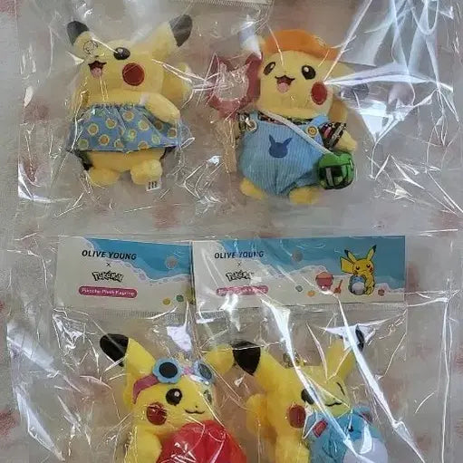 [BUNJANG] Olive Young Pokemon Pikachu Keyring Doll Bundle Set (Sealed) / 미개봉)올리브영 포켓몬 피카츄 키링 인형 새상품(일괄)