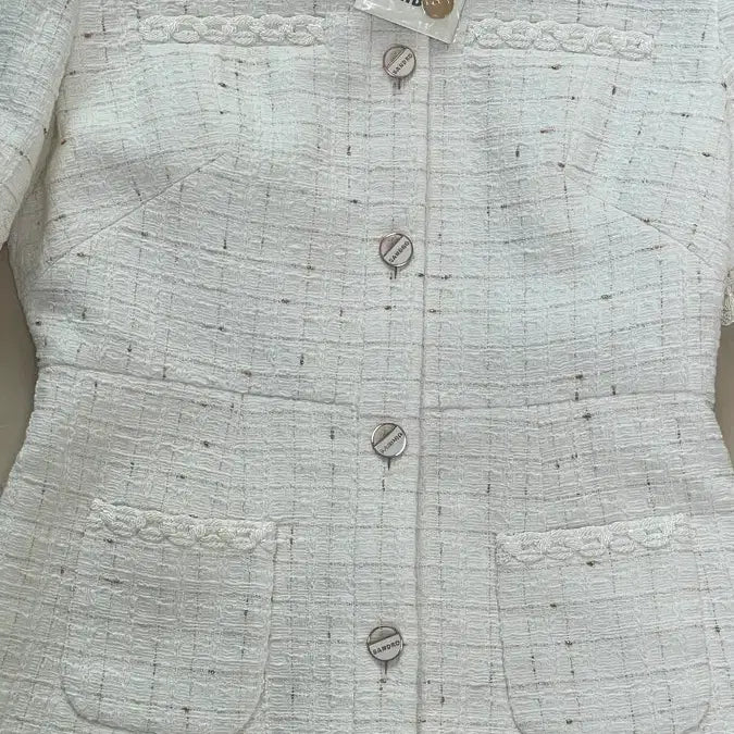 [BUNJANG] Sandro Pleated Tweed Dress / 산드로 SANDRO 플리츠 트위드 원피스