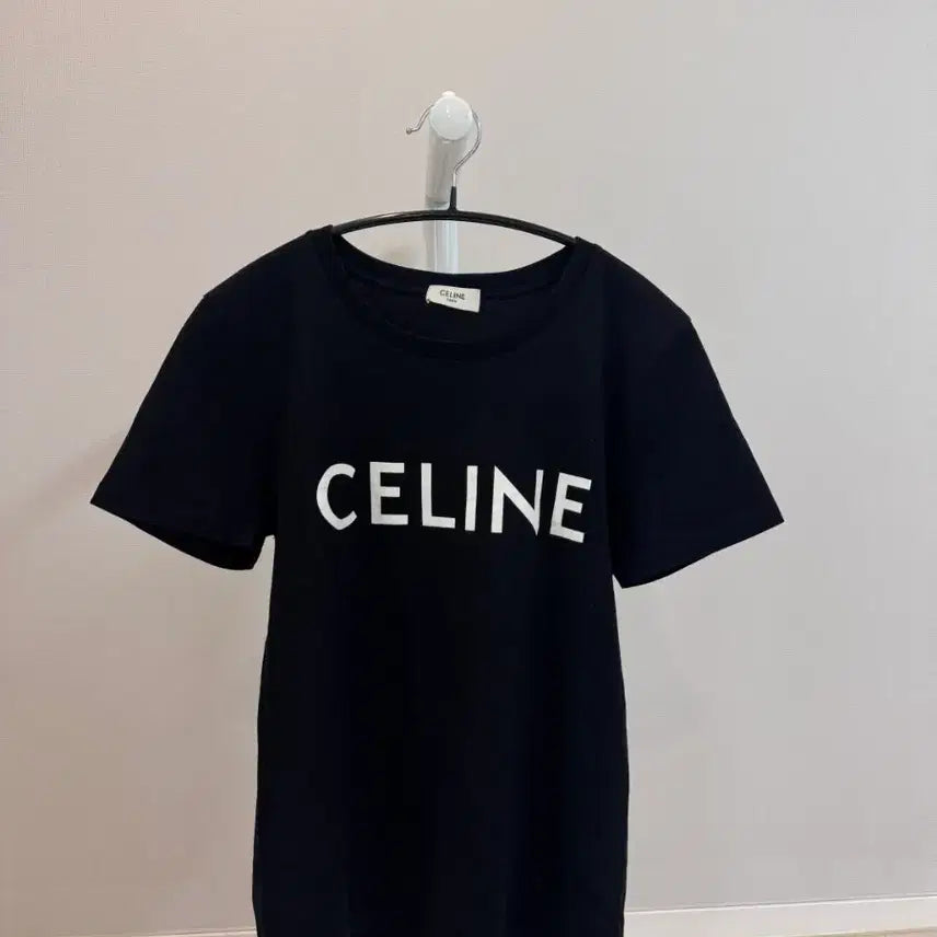 [BUNJANG] Celine Logo Short Sleeve T-Shirt - Size XS / 정품 A급 xs 셀린느 로고 반팔