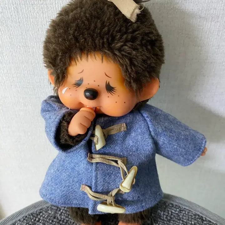 [BUNJANG] Monchhichi M size Tteokbokki Coat Classic Doll / 몬치치 M 떡볶이코트 고전