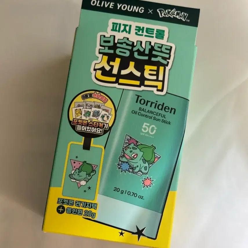 [BUNJANG] Torriden Balanceful Cica Oil Control Sun Stick 20g (Pokemon Edition) / [포켓몬 에디션] 토리든 밸런스풀 포맨 시카 오일 컨트롤 선스틱 20g