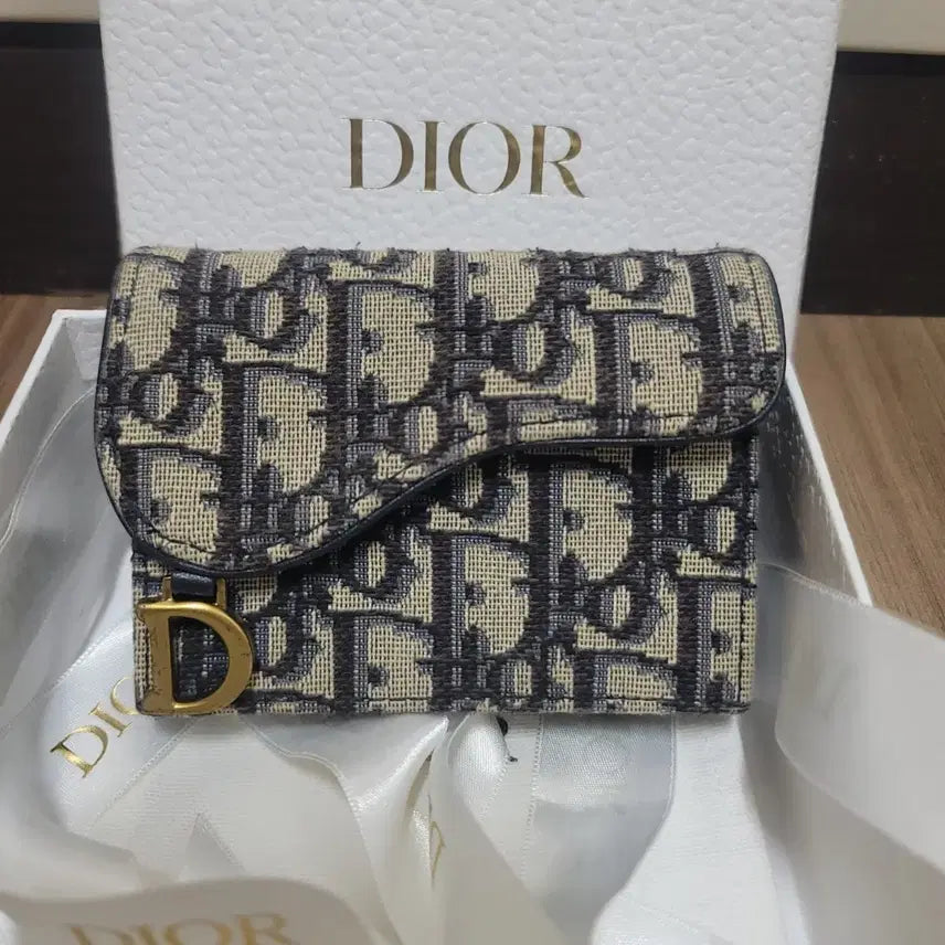 [BUNJANG] Dior Dior Oblique Card Holder Bifold Wallet / [정품]디올 오블리크 카드지갑 새들 반지갑