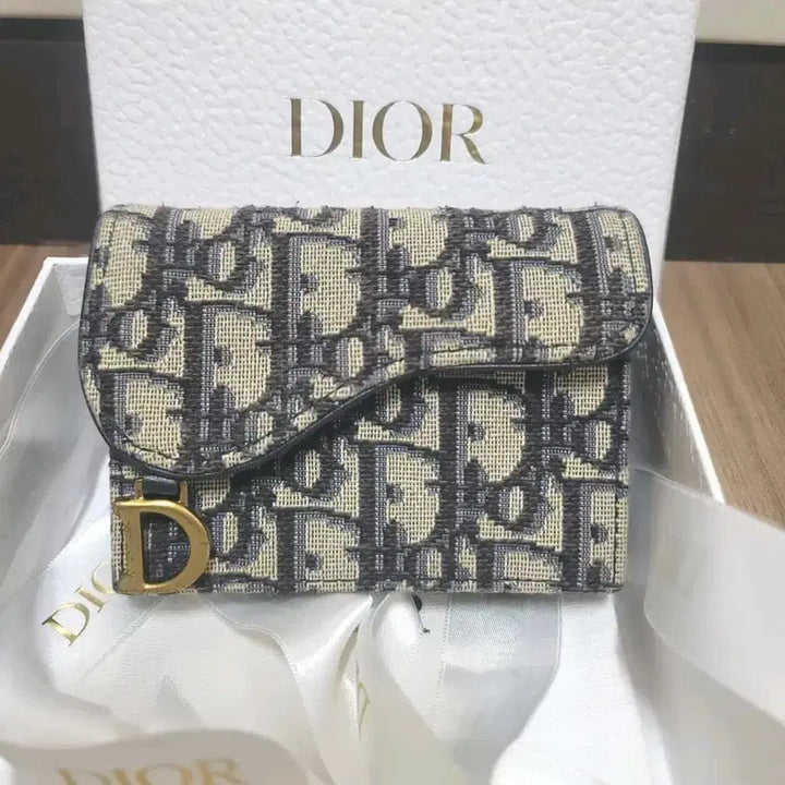 [BUNJANG] Dior Dior Oblique Card Holder Bifold Wallet / [정품]디올 오블리크 카드지갑 새들 반지갑