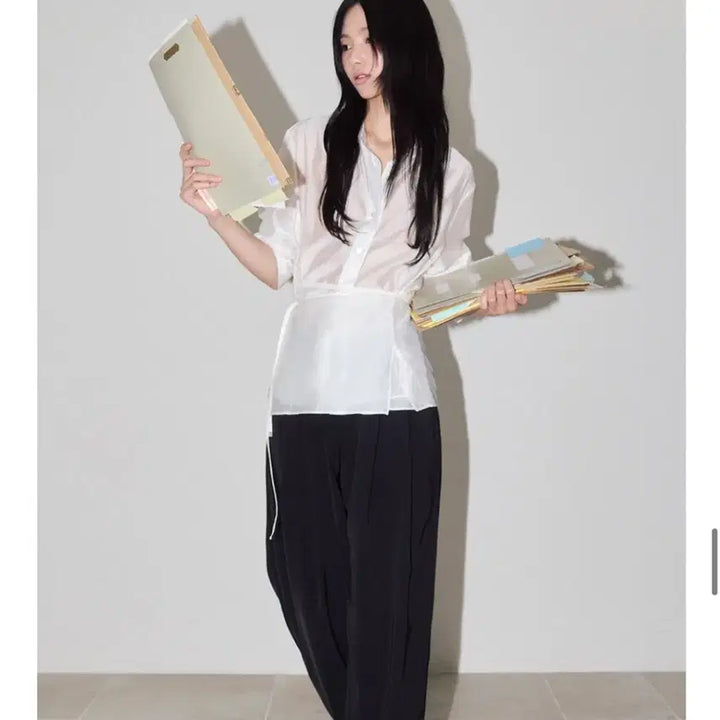 [BUNJANG] ODS Wrap Silky Shirt Tencel Blend / 오디에스 wrap sillky shirts