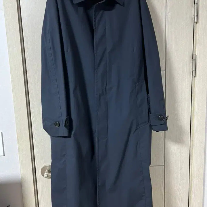 [BUNJANG] Time Homme Semi-Oversized Navy Wool Coat / 타임옴므 코트
