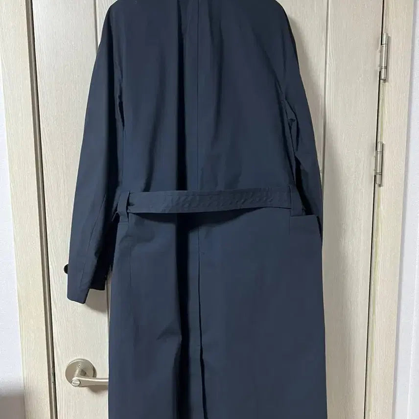 [BUNJANG] Time Homme Semi-Oversized Navy Wool Coat / 타임옴므 코트