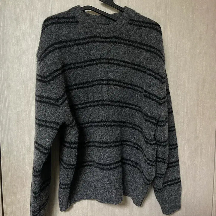 [BUNJANG] Drawfit Wool Hairy Stripe Knit L / 드로우핏/ 울 헤어리 스트라이프 니트/ L
